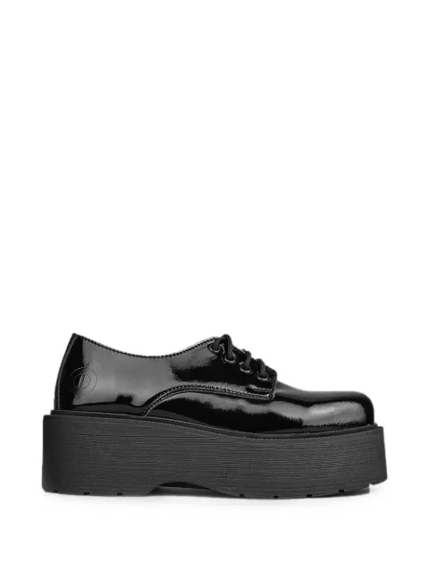 Altercore patent-finish platform shoes Black SPELLVEGANBLKPT
