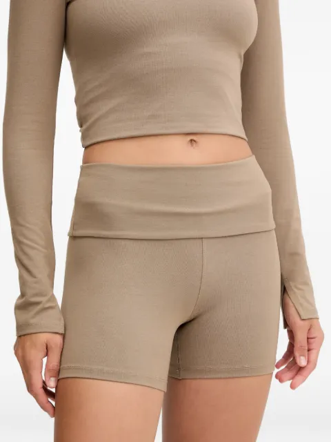 Casall Sublime fold-over shorts Brown 25252