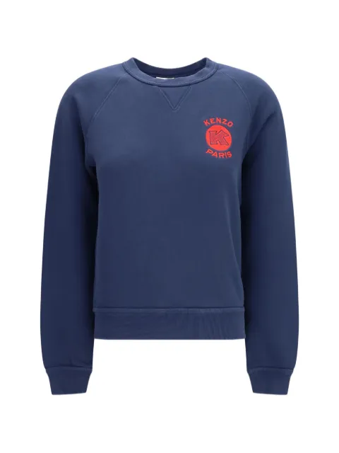 Kenzo Paris Emblem embroidered sweater Blue FG62SW2654MJ