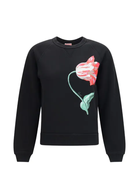 Kenzo Tulip-print sweatshirt Black FG62SW2644MJ