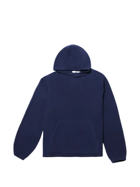 Rier fleece-texture pouch-pocket hoodie Blue NFL3X02
