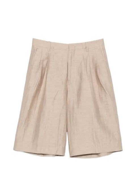 Tagliatore pleated tailored shorts Neutrals A40008U26E126