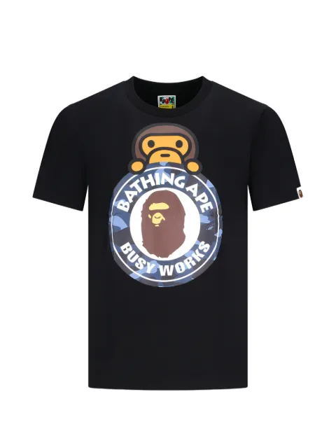 A BATHING APE® Milo Busy Works T-shirt Black 002TEM301007M