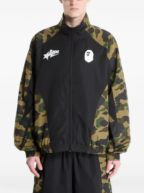 A BATHING APE® logo-print jacket Black 001LJM301312M