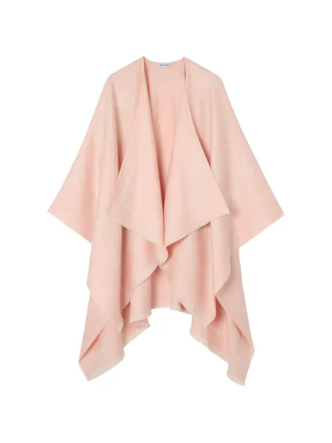 Burberry check wool cashmere cape Pink 8126971