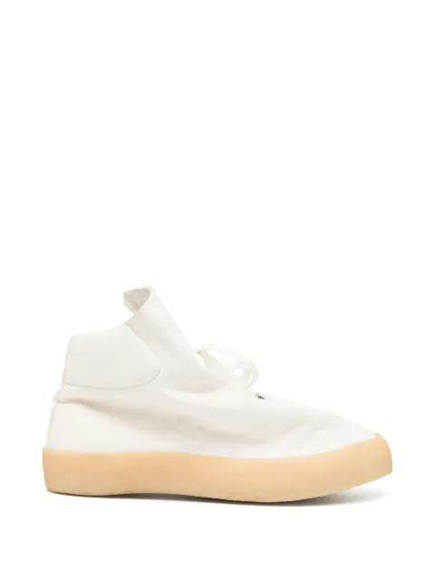 Deepti leather ankle boots White F192WH