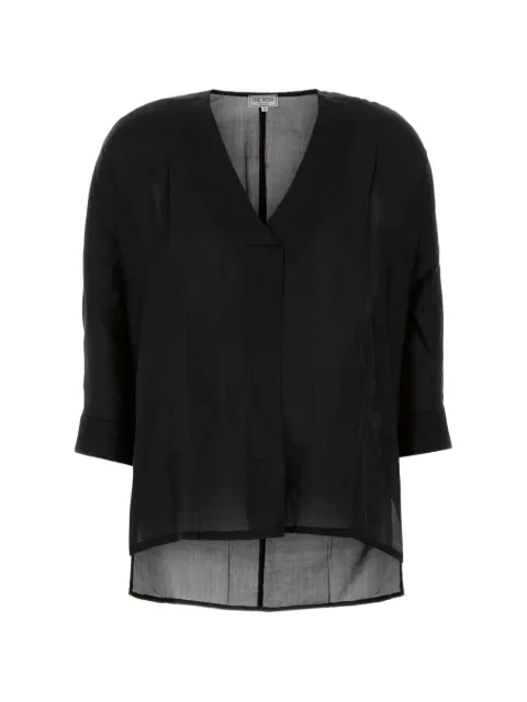 THE ROSE IBIZA Indochine blouse Black INDOCHINESHIRT
