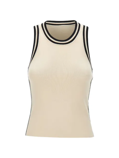 kaos Icona contrast-trim tank top Neutrals SP5NT0121041