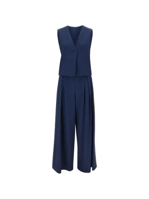 kaos vest and trousers two piece suit Blue SPJTZ0323003