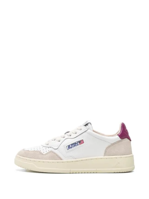 Autry Medalist panelled leather sneakers White AULM
