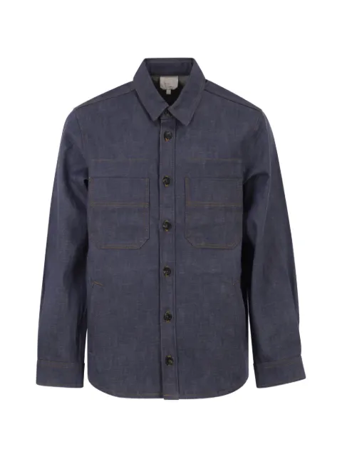 A.P.C. contrast-stitched denim jacket Blue COHLXM32027IAA