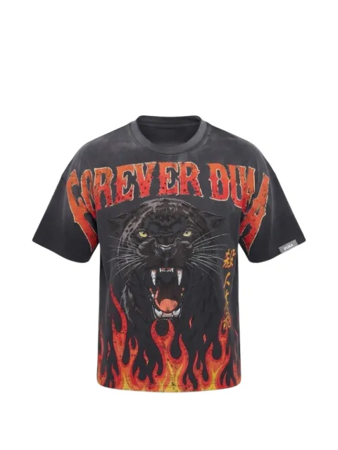 duaa panther-print T-shirt Red DUAPTSRSS26