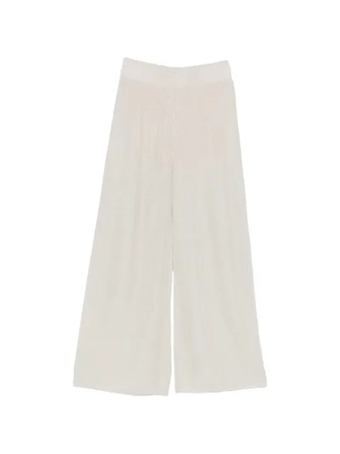 Nenette metallic-effect palazzo pants Neutrals 41BBYAPPY