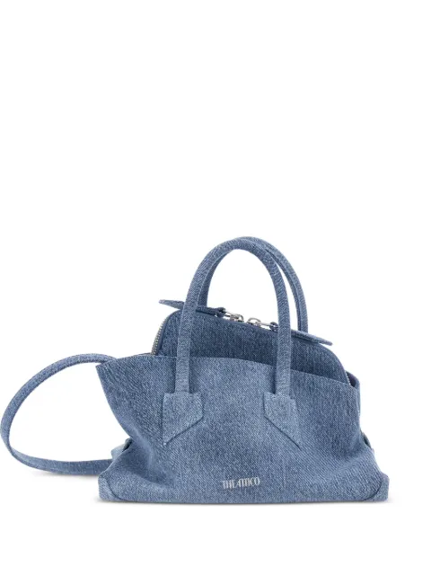 The Attico denim-effect logo-print tote bag Blue 261WAH00063DDD116AA