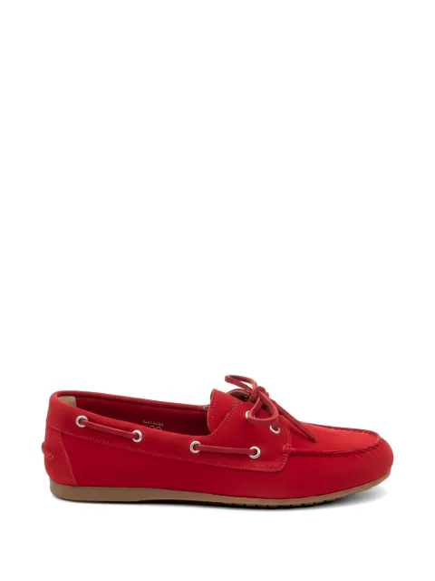 Posa suede lace-up loafers Red PW27