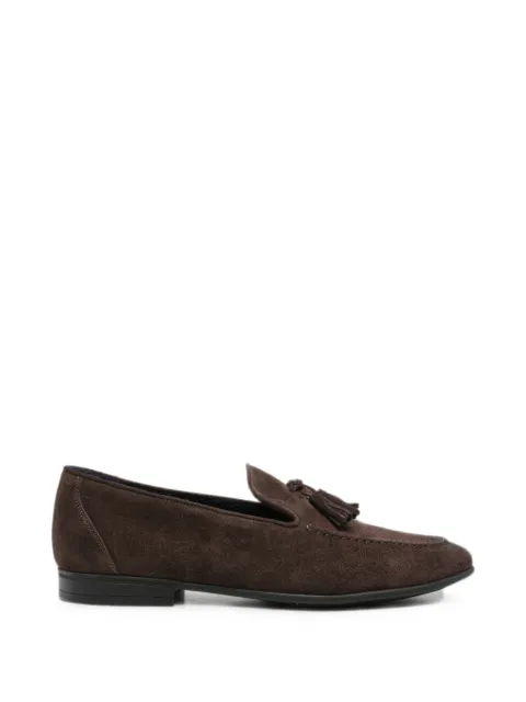 SAXONE OF SCOTLAND tassel-detail suede loafers Brown 2025NPP