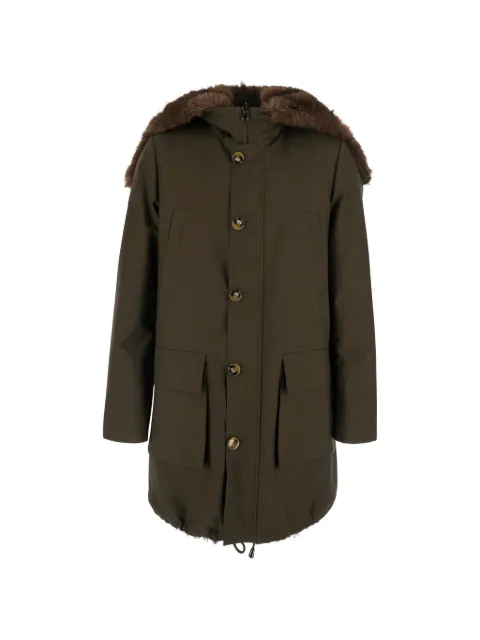 VALENTINI 1972 hooded parka coat Green KM8101ARMYBROWN