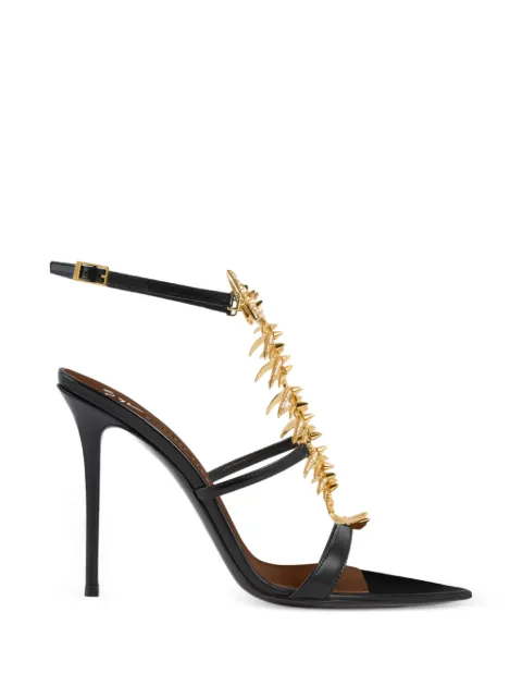 Giuseppe Zanotti Slim 2.0 105 crystal-embellished fishbone sandals Black E600001005