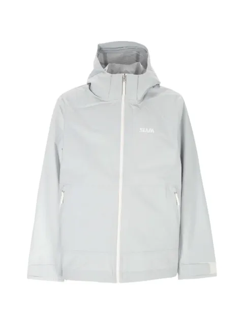 SLAM logo-print hooded jacket Grey A170010S00W68