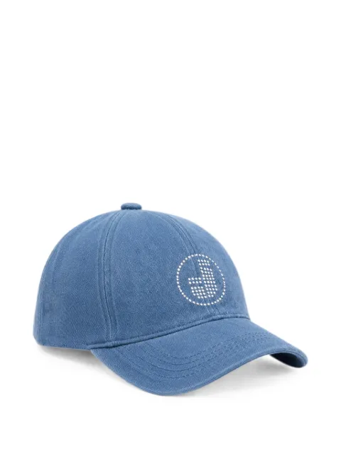 Iceberg crystal-embellished denim cap Blue 26EJ2P1710369146001