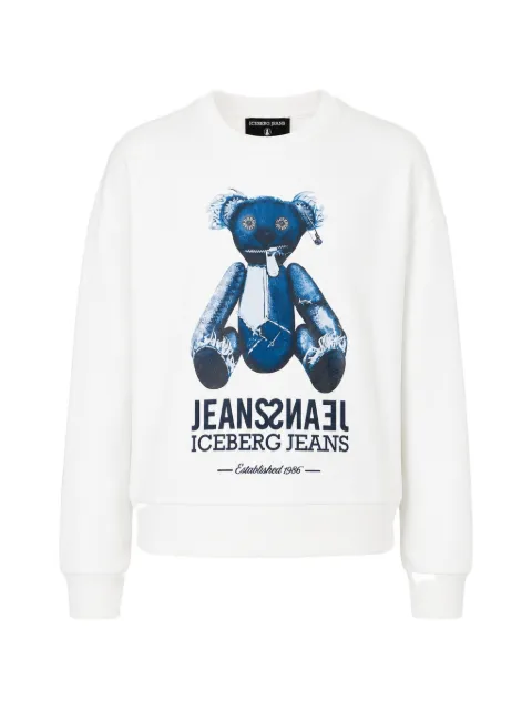 Iceberg logo-print sweatshirt White 26EJ2P0E043J4031101