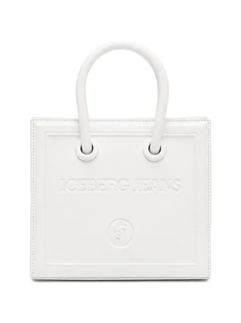 Iceberg embossed-logo tote bag White 26EK2P1721269341103