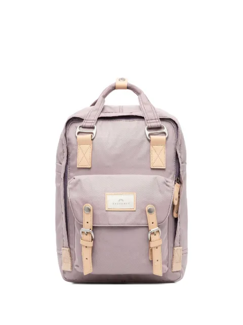 Doughnut Macaroon buckle-detail backpack Purple D010
