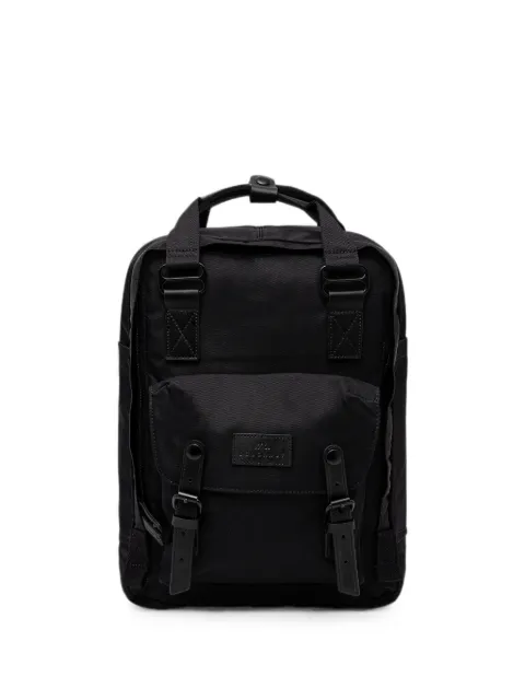 Doughnut Macaroon buckled backpack Black D010B03