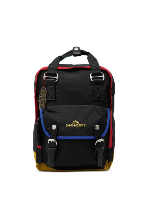 Doughnut Macaroon You-Niverse logo-embroidered backpack Black D010YU