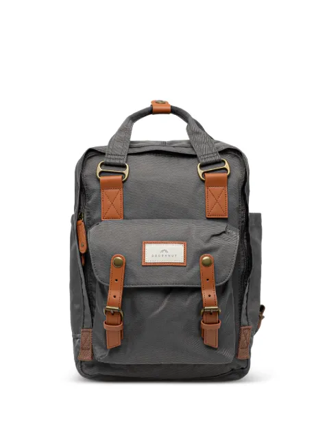 Doughnut Macaroon buckled backpack Grey D010