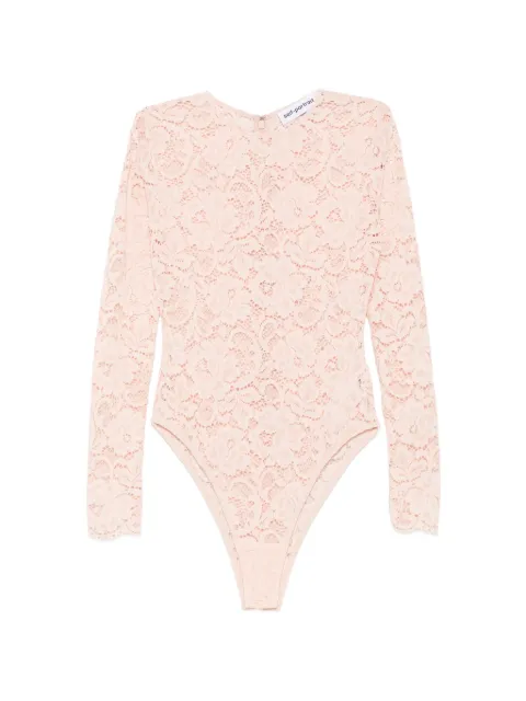 Self-Portrait floral-lace long-sleeve top Neutrals PF26138BS
