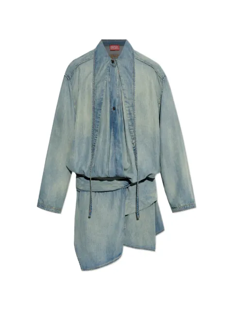 Diesel draped asymmetric dress Blue A230350EFDM