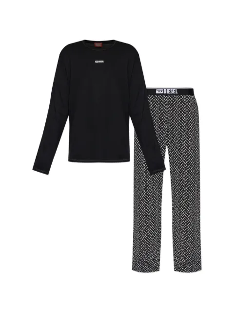 Diesel logo-print pajamas Black A214020PLDA