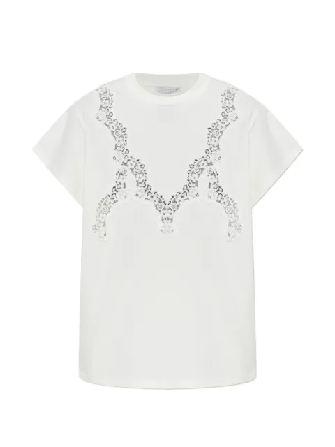 Stella McCartney lace-trimmed T-shirt White 6J04733SQA86