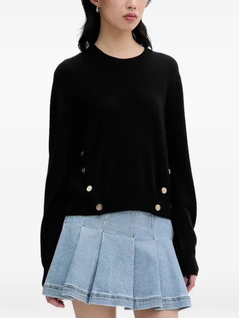 FROM FUTURE button-embellished sweater Black WPR03674