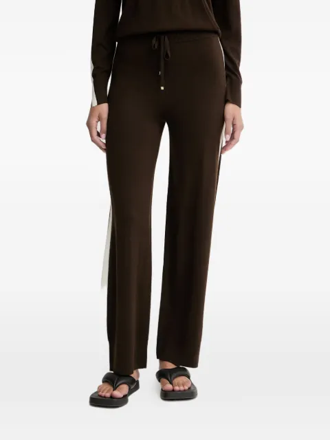 FROM FUTURE side-stripe track pants Brown WJO03681