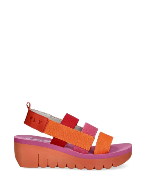 Fly London multi-strap platform sandals Orange P144847012