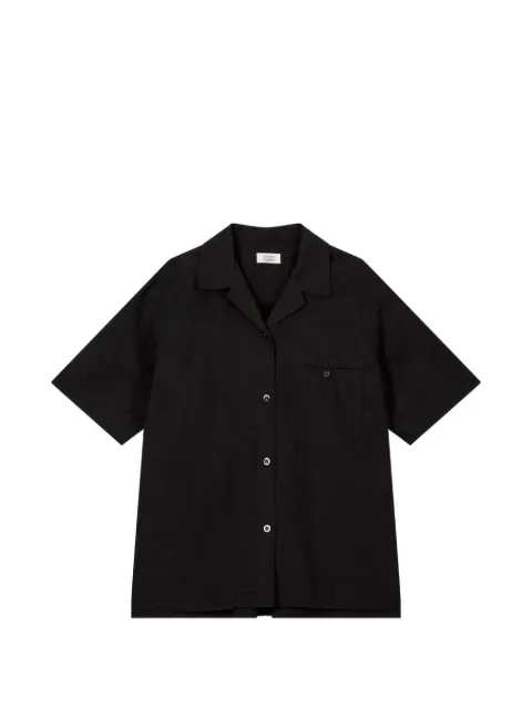 TOMBOY open-collar short-sleeved shirt Black 9106221230
