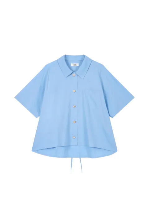 TOMBOY short-sleeve oversized shirt Blue 9106221215