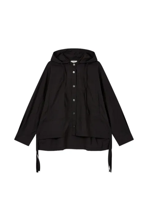 TOMBOY detachable-hood button-up shirt Black 9106221231
