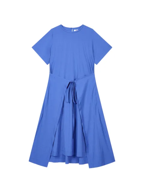 TOMBOY wrap-front short-sleeve midi dress Blue 9106241216