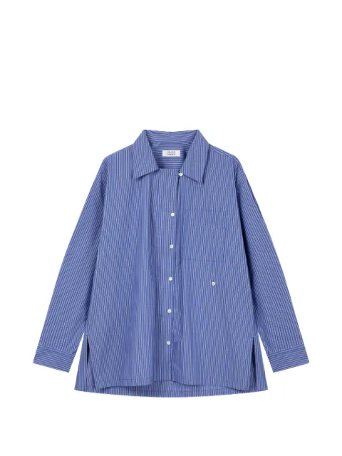 TOMBOY striped oversized shirt Blue 9106221103