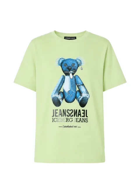 Iceberg teddy bear-print T-shirt Green 26EJ2P0F023P4005277