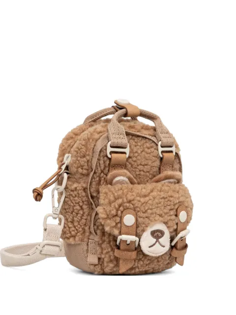 Doughnut Macaroon Tiny bear-motif mini crossbody bag Brown D226FFB2013