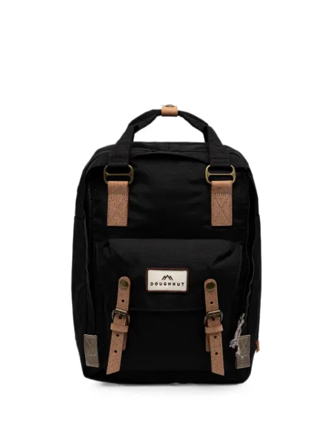Doughnut logo-patch buckle-fastening backpack Black D010JG20003