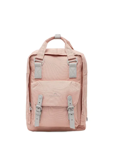 Doughnut Macaroon Monet buckle-fastening floral-lined backpack Pink D010MN0088