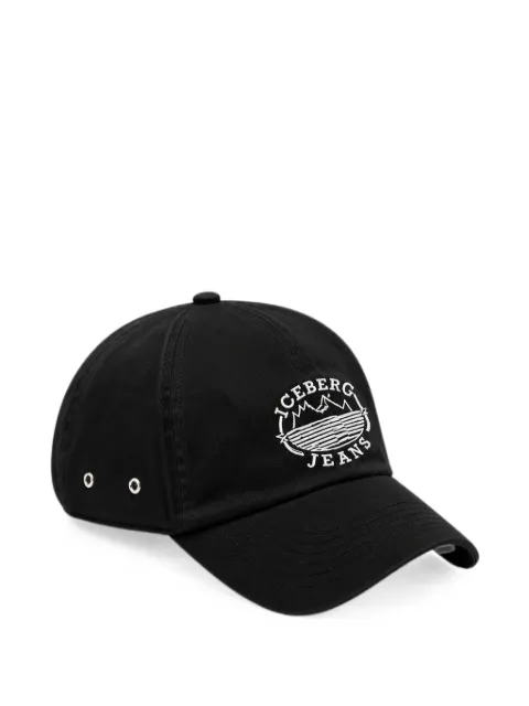 Iceberg logo-embroidered baseball cap Black 26EJ1P1710369129000