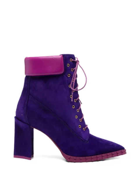 Rayla K lace-up pointed-toe boots Purple W19R582