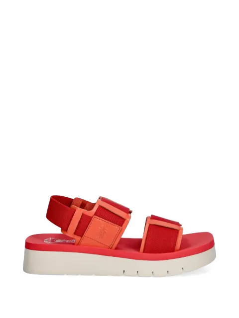 Fly London touch-strap platform sandals Red P145277005