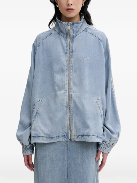 Gestuz GZsea logo-embroidered side-stripe jacket Blue 10911024